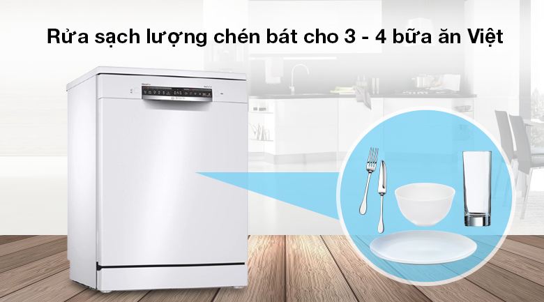 Công suât tốt - Máy rửa chén độc lập Bosch SMS4HAW48E